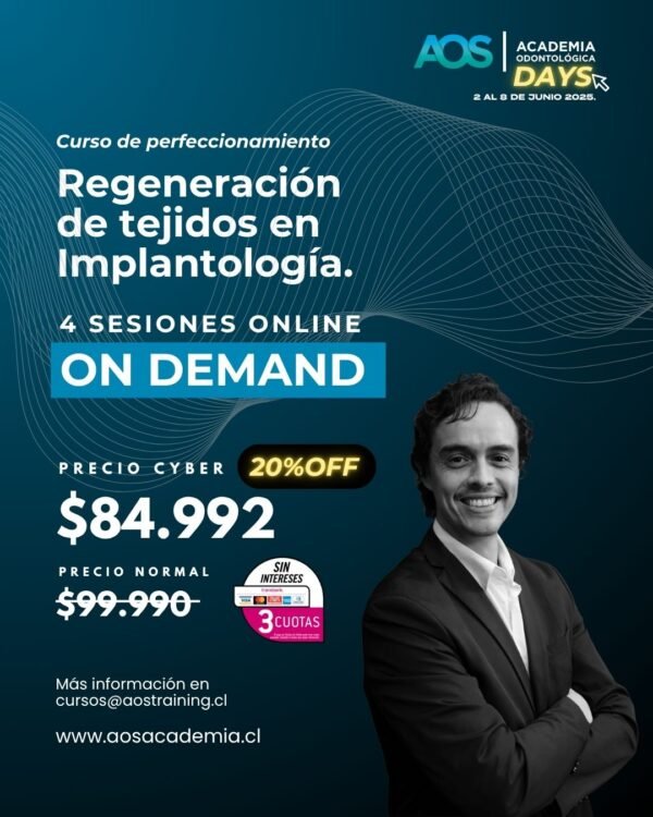 RELANZAMIENTO CURSO ONLINE PREGRABADO Regeneración de tejidos en Implantología. (4 SESIONES)