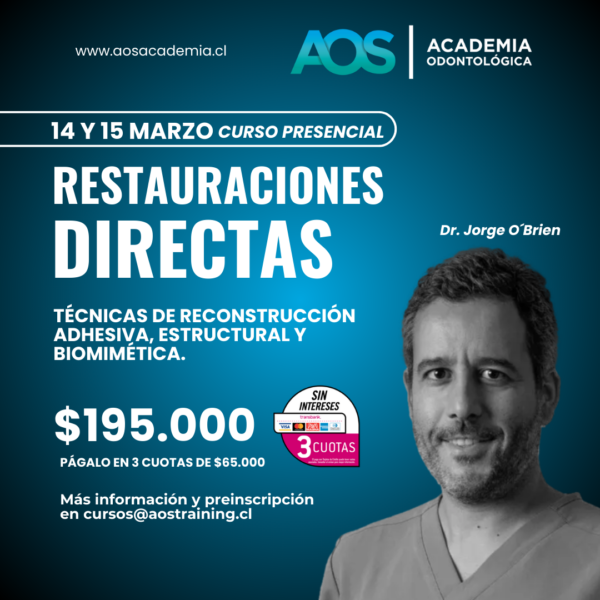 Curso presencial | Restauraciones directas anteriores y posteriores