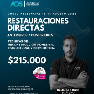 15 y 16 de Agosto Curso presencial | Restauraciones directas anteriores y posteriores