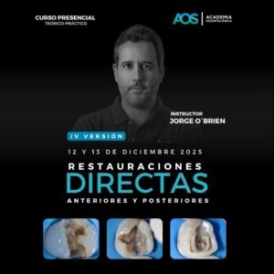 12 y 13 de Diciembre Curso presencial | Restauraciones directas anteriores y posteriores